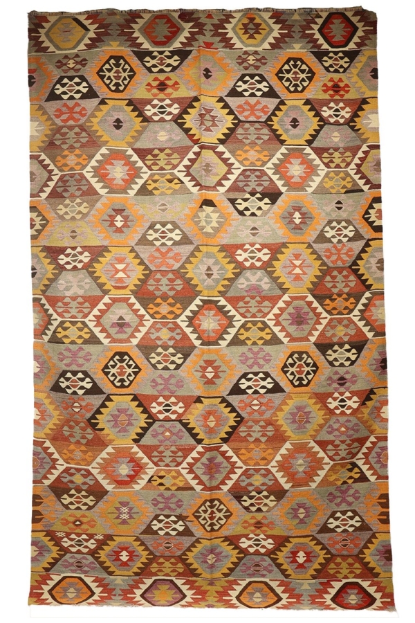 Semi-antique kilim from Tavas, Turkey. 290×172 cms - Image 2