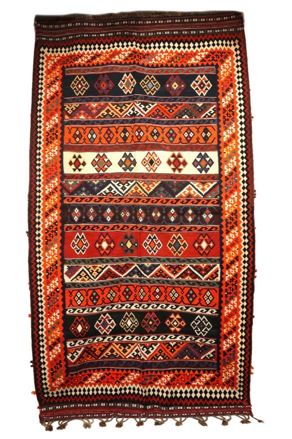 Semi-antique kilim Qashqai from Iran. 291×160 cms - Image 2