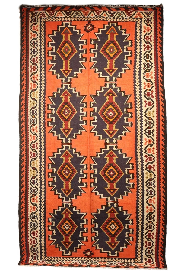 Kilim semi antiguo Shahsavan, Irán. 291×158 cms - Imagen 2
