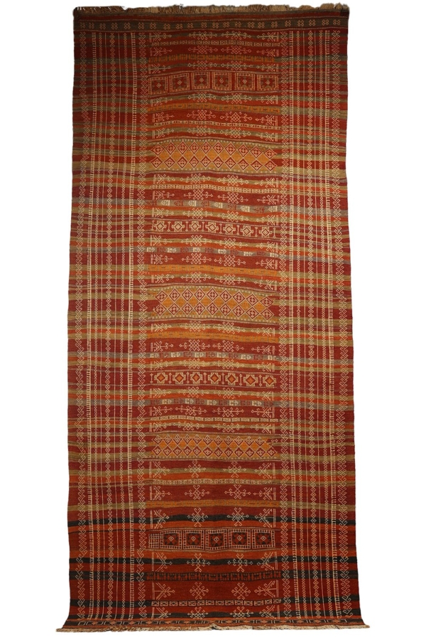 Kilim semi antiguo Baluch de Afganistán. 302x135 cms - Imagen 2