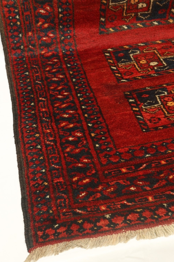 Alfombra antigua Turcomana Ersari, Afganistán. 370x105 cms - Imagen 4