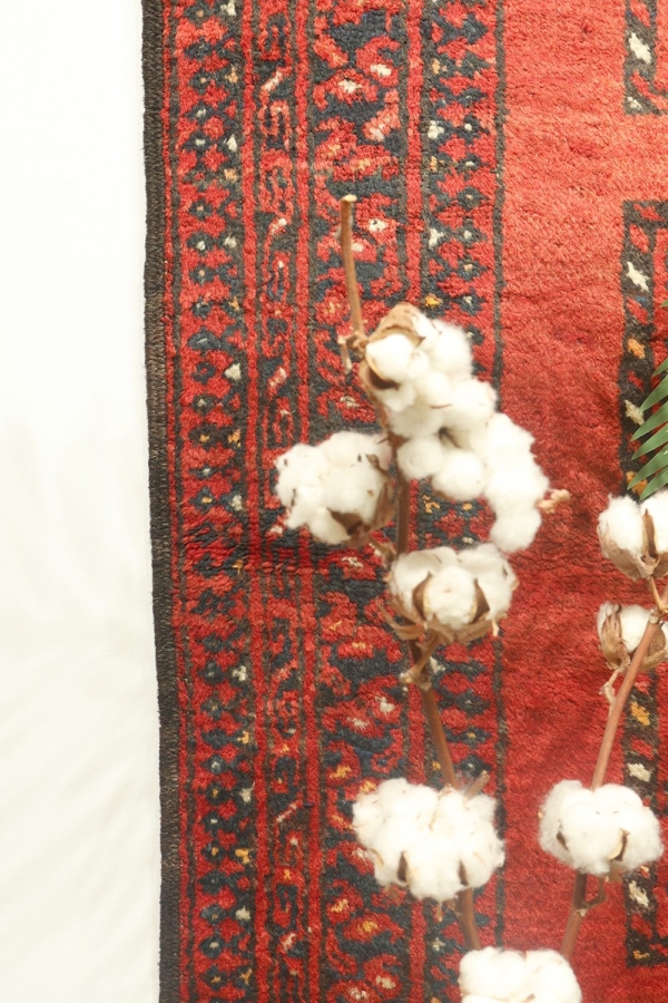 Alfombra antigua Turcomana Ersari, Afganistán. 370x105 cms - Imagen 6