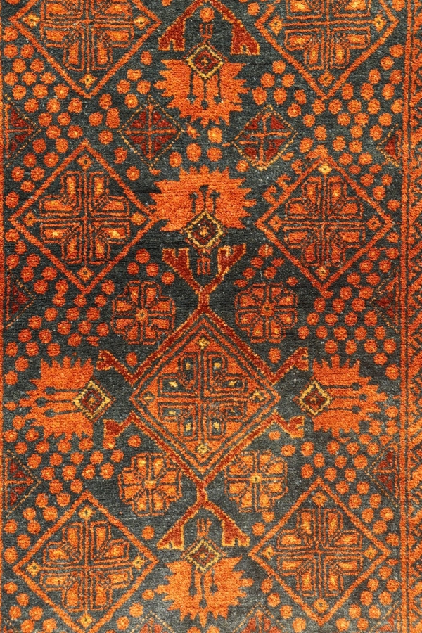 Semi-antique Turkman rug from Afghanistan. 281x86 cms - Image 3