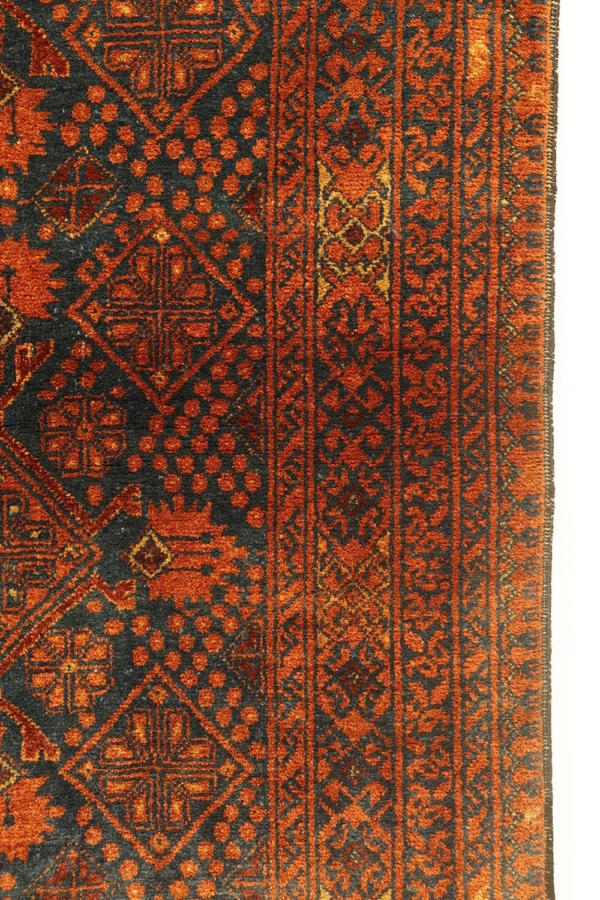 Semi-antique Turkman rug from Afghanistan. 281x86 cms - Image 4