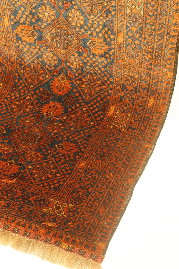 Semi-antique Turkman rug from Afghanistan. 281x86 cms - Image 7