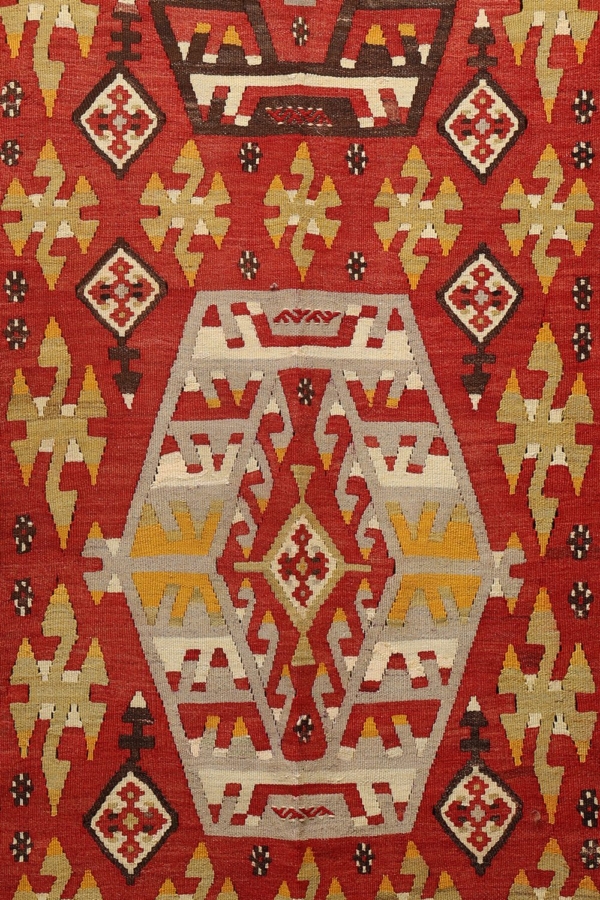 Kilim semi antiguo de Esme, Turquía. 317x160 cms - Imagen 3