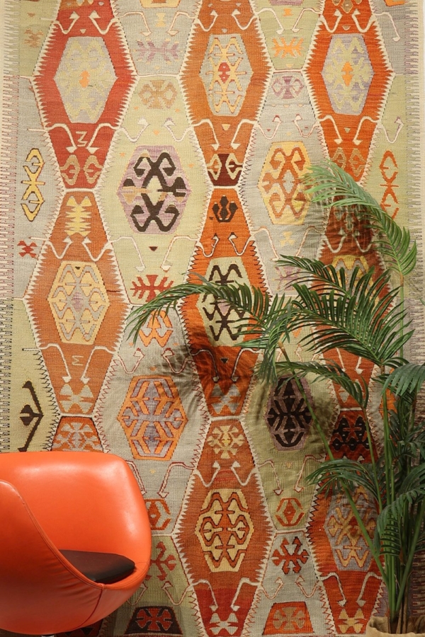 Semi-antique Barak kilim from Turkey. 283x155 cms - Image 3