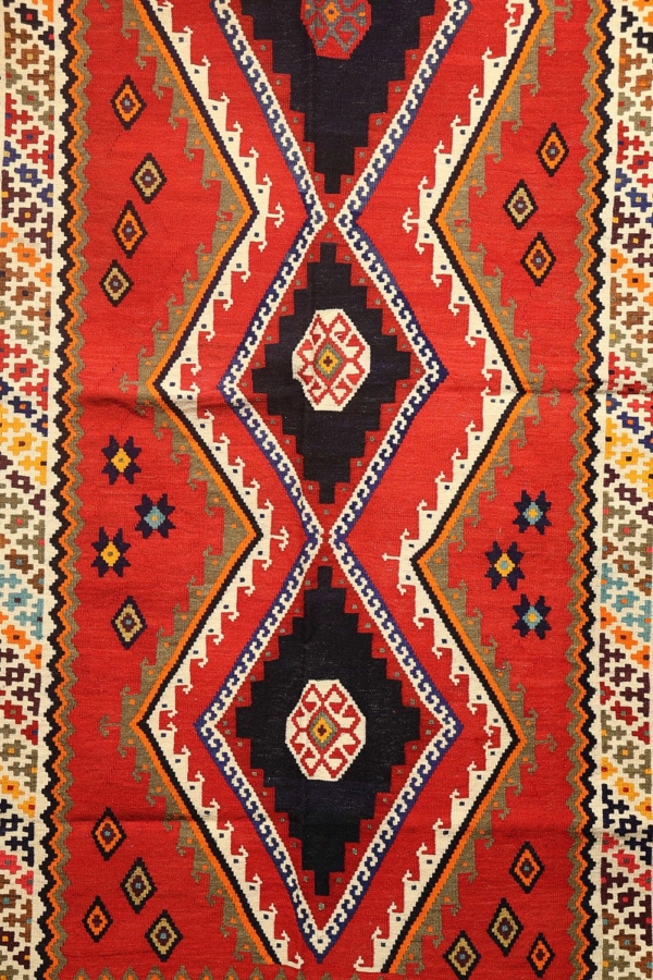 Kilim semi antiguo Qashqai, Irán. 280×159 cms - Imagen 3
