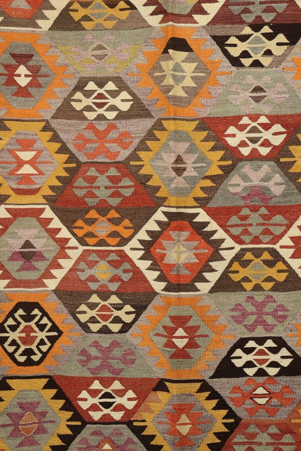 Semi-antique kilim from Tavas, Turkey. 290×172 cms - Image 4