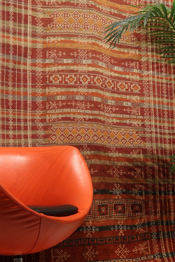 Kilim semi antiguo Baluch de Afganistán. 302x135 cms - Imagen 4