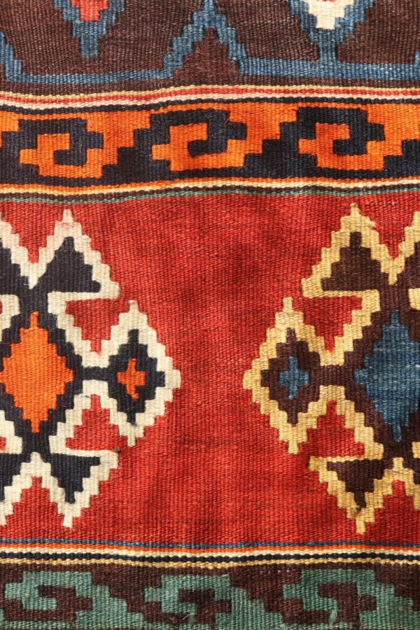 Semi-antique kilim Qashqai from Iran. 291×160 cms - Image 5