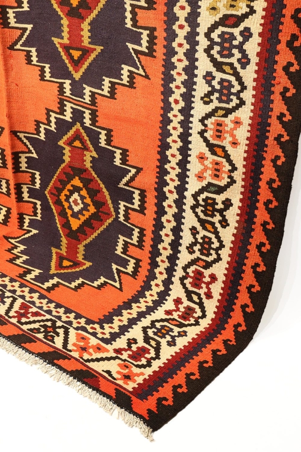 Kilim semi antiguo Shahsavan, Irán. 291×158 cms - Imagen 5
