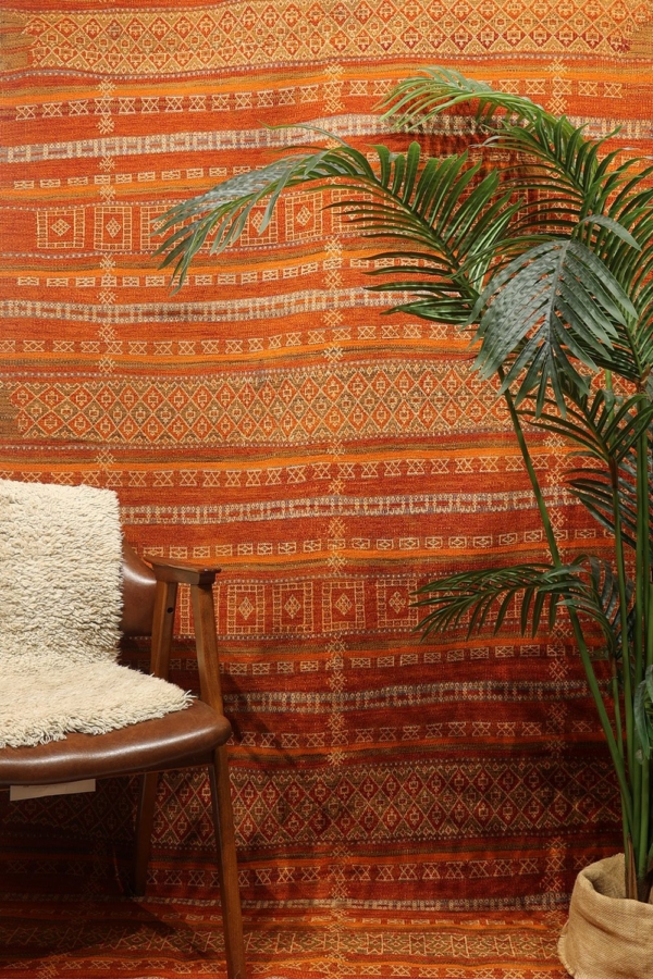 Semi-antique Baluch kilim from Afghanistan. 239x132 cms - Image 6
