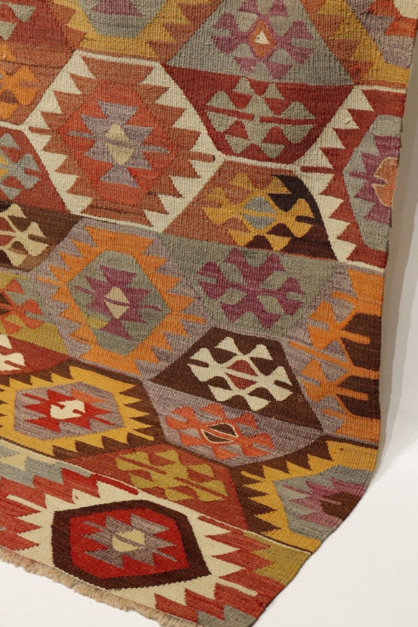 Semi-antique kilim from Tavas, Turkey. 290×172 cms - Image 7
