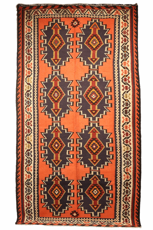 Kilim semi antiguo Shahsavan, Irán. 291×158 cms - Imagen 7
