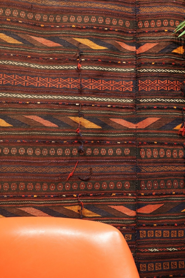 Semi-antique Baluch kilim from Afghanistan. 320x148 cms - Image 7
