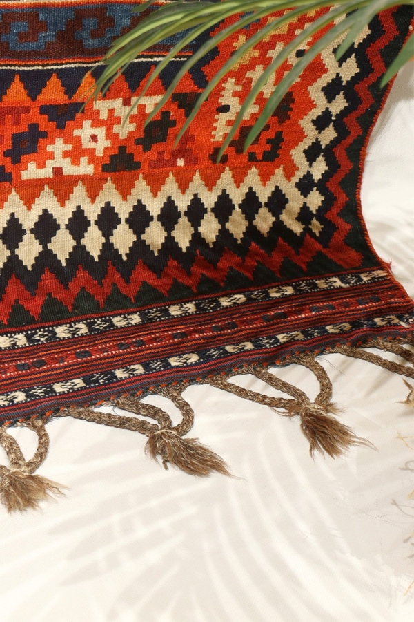 Semi-antique kilim Qashqai from Iran. 291×160 cms - Image 8