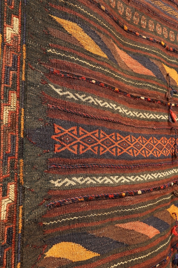 Semi-antique Baluch kilim from Afghanistan. 320x148 cms - Image 8