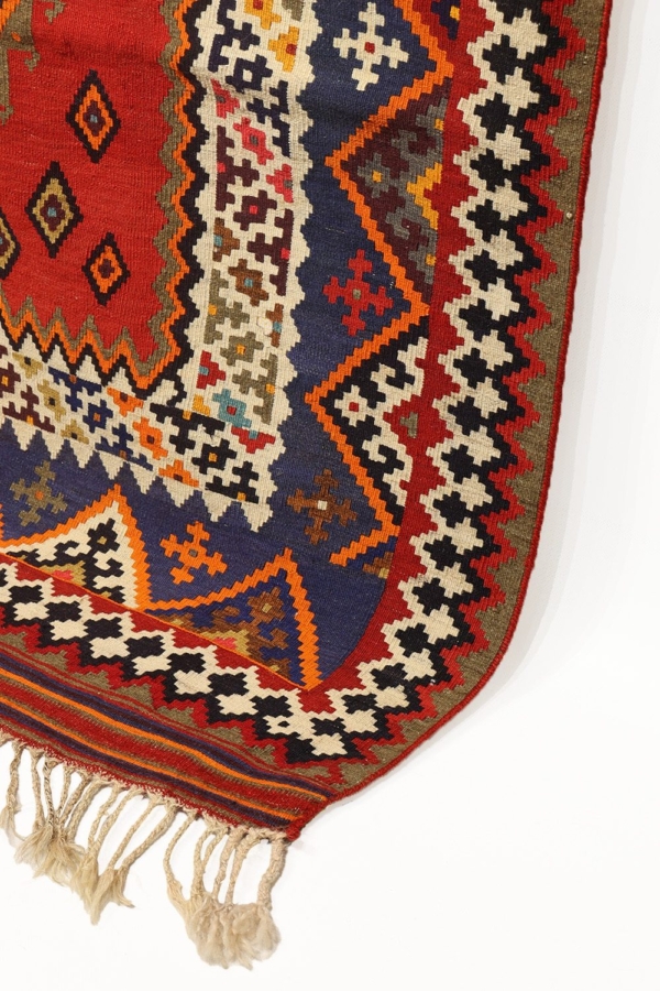 Kilim semi antiguo Qashqai, Irán. 280×159 cms - Imagen 8