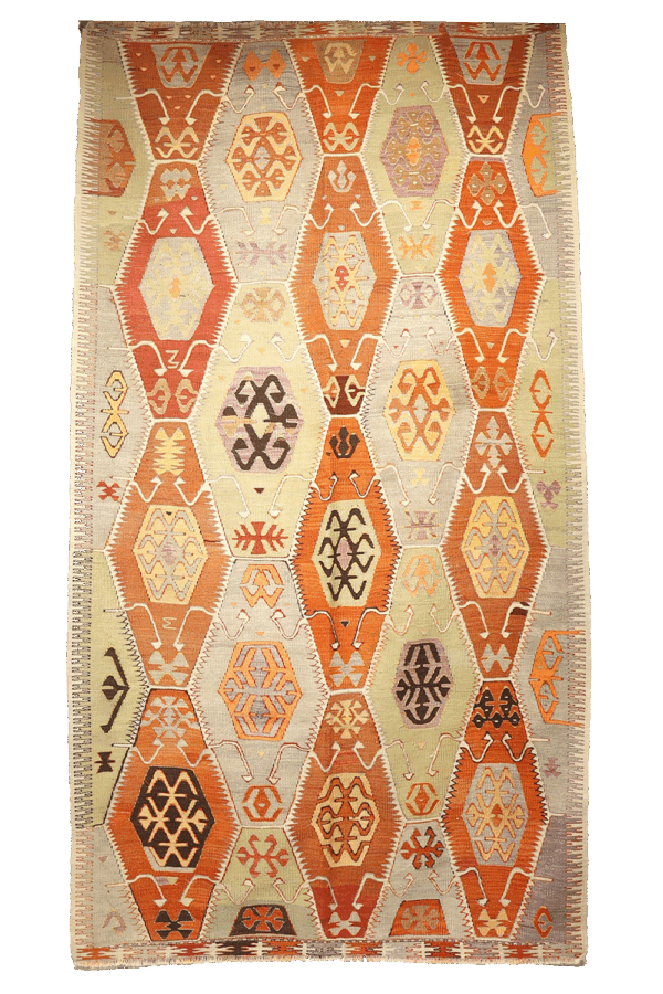 Semi-antique Barak kilim from Turkey. 283x155 cms - Image 10