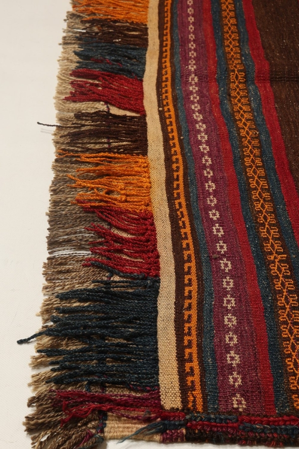 Semi-antique Baluch kilim from Afghanistan. 333x148 cms - Image 10