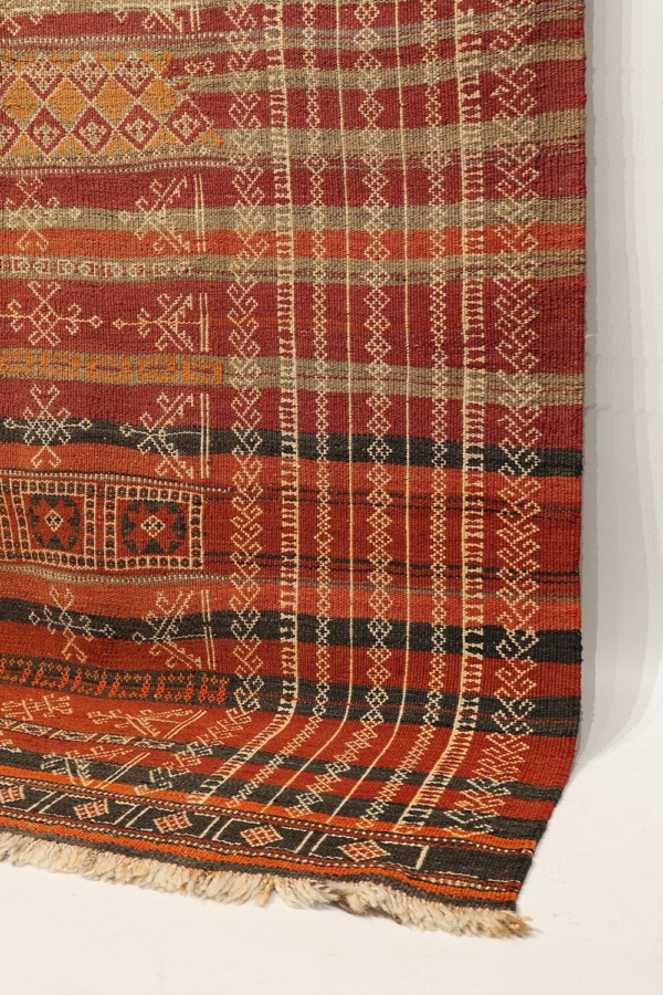 Kilim semi antiguo Baluch de Afganistán. 302x135 cms - Imagen 11