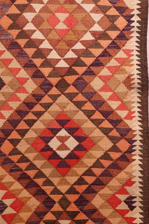 Kilim vintage Herki kurdo, Irak. 366x80 cms - Imagen 5