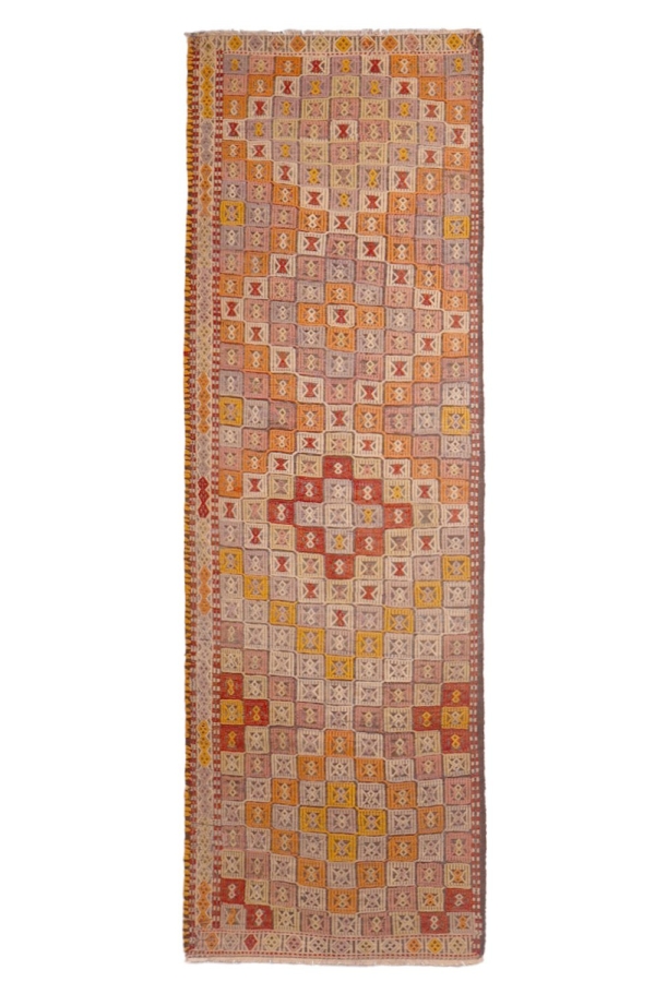 Kilim semi antiguo de Balikesir, Turquía. 241x77 cms - Imagen 2