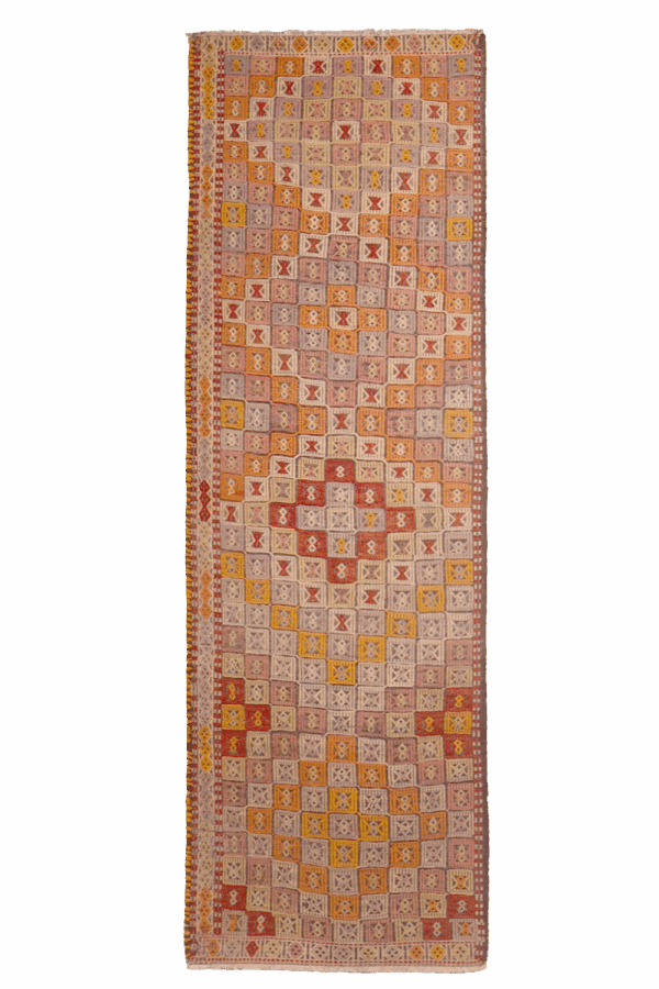 Kilim semi antiguo de Balikesir, Turquía. 241x77 cms - Imagen 8