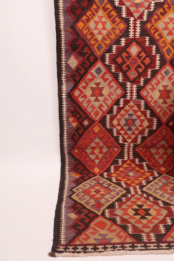 Alfombra vintage Herki Kurda, Irak. 363×93 cms - Imagen 4