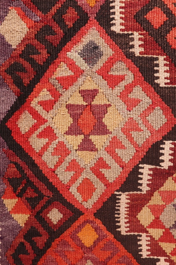 Alfombra vintage Herki Kurda, Irak. 363×93 cms - Imagen 7