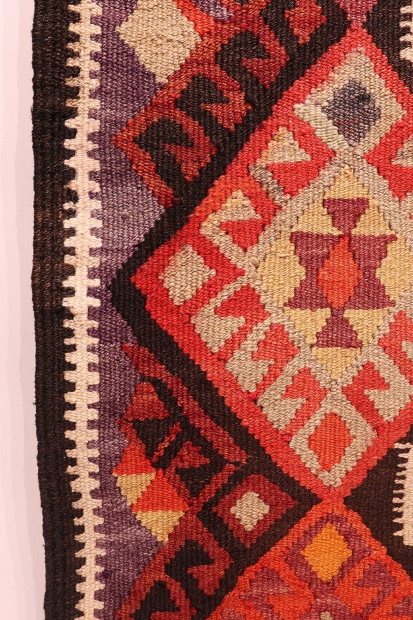 Alfombra vintage Herki Kurda, Irak. 363×93 cms - Imagen 8