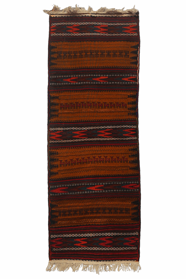 Semi-antique Baluch kilim from Afghanistan. 186x66 cms - Image 8