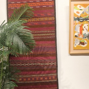Kilim semi antiguo Baluch de Afganistán. 264x76 cms