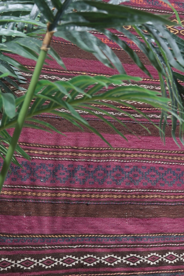 Semi-antique Baluch kilim from Afghanistan. 264x76 cms - Image 5