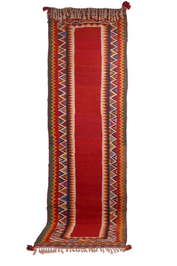 Vintage Qashqai kilim from Iran. 355x100 cms - Image 7
