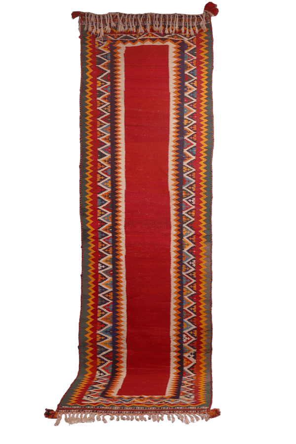 Vintage Qashqai kilim from Iran. 355x100 cms - Image 6