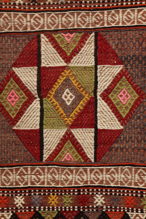 Semi-antique Kozak kilim from Turkey. 210x82 cms - Image 3