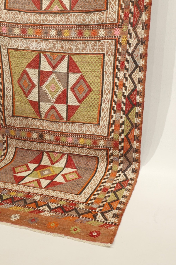 Semi-antique Kozak kilim from Turkey. 210x82 cms - Image 7