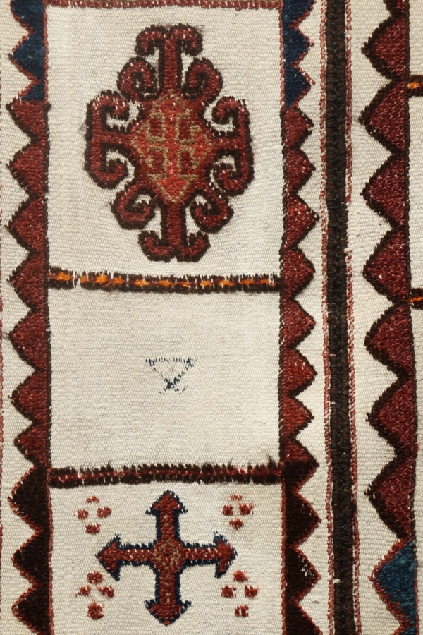 Antique Karakalpak shımıldıq or wedding curtain from Uzbekistan. 212x82 cms - Image 6