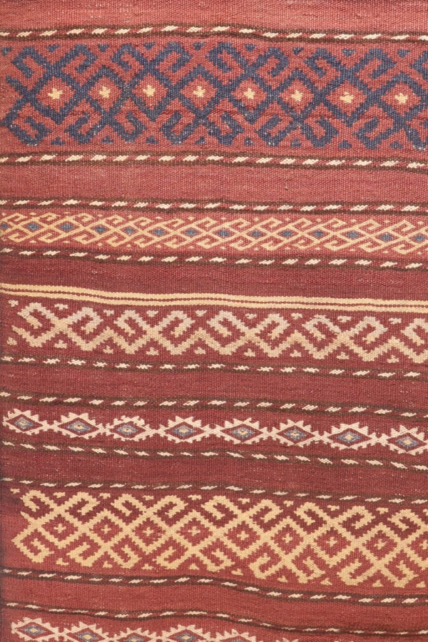 Antique Aimaq Baluch kilim from Afghanistan. 245x80 cms - Image 6
