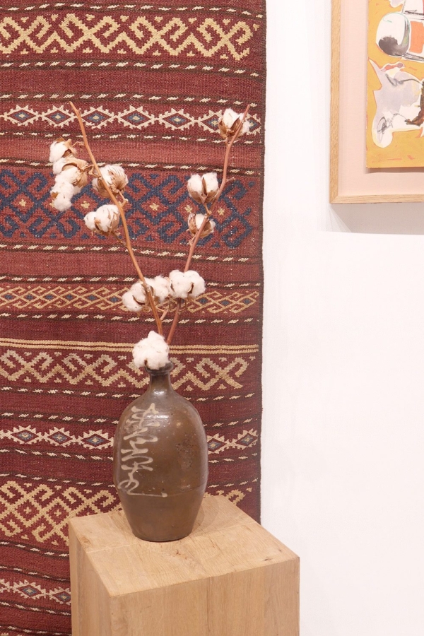 Antique Aimaq Baluch kilim from Afghanistan. 245x80 cms