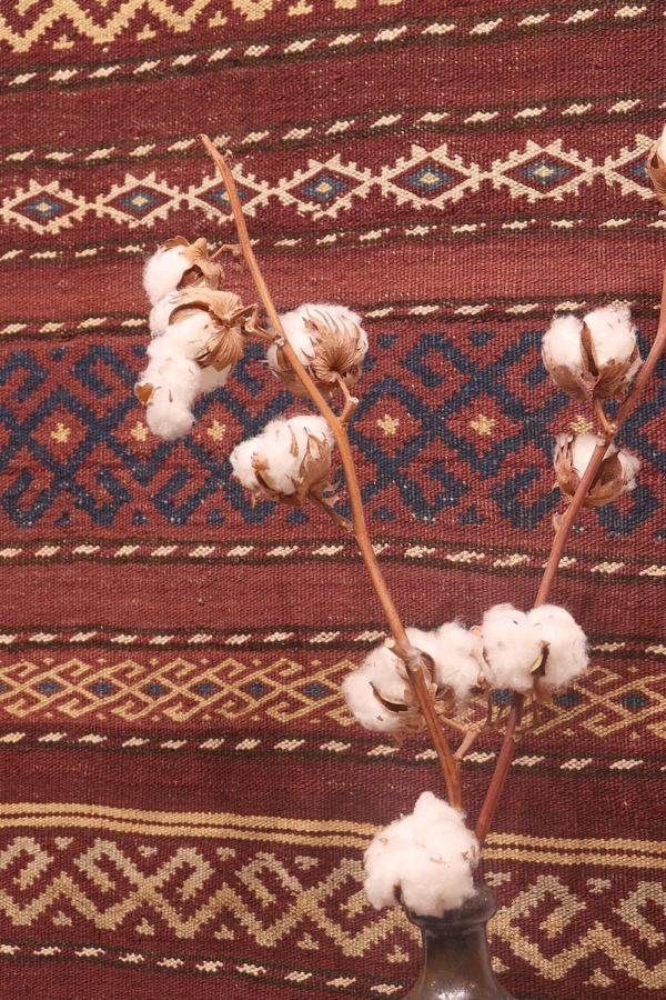 Antique Aimaq Baluch kilim from Afghanistan. 245x80 cms - Image 7