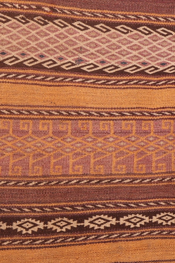 Kilim semi antiguo Aimaq Baluch, Afganistán. 335x83 cms - Imagen 4