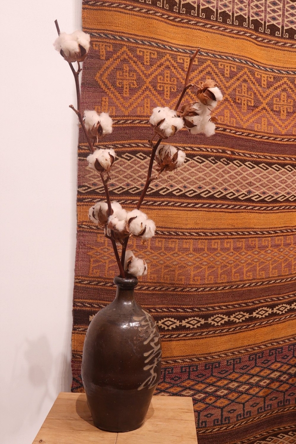 Kilim semi antiguo Aimaq Baluch, Afganistán. 335x83 cms - Imagen 5