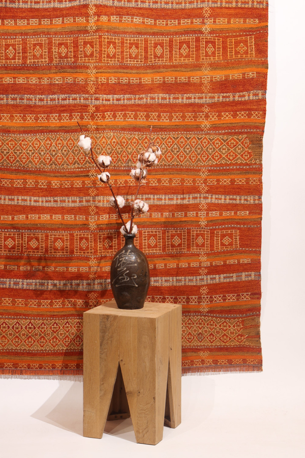 Semi-antique Baluch kilim from Afghanistan. 239x132 cms - Image 13