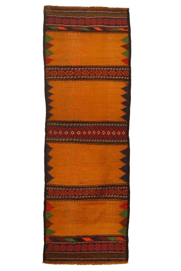 Kilim semi antiguo Baluch, Afganistán. 228x75 cms - Imagen 2