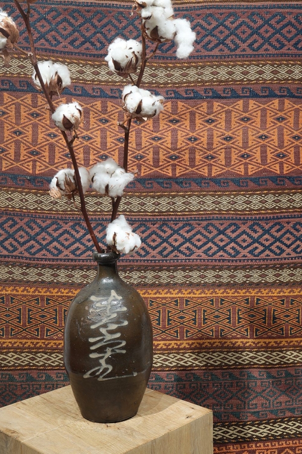 Kilim semi antiguo Aimaq Baluch, Afganistán. 268x88 cms - Imagen 7