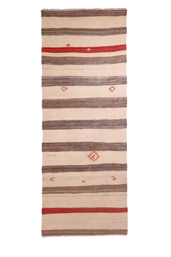 Kilim semi antiguo de Tomarza, Turquía. 252x91 cms - Imagen 2