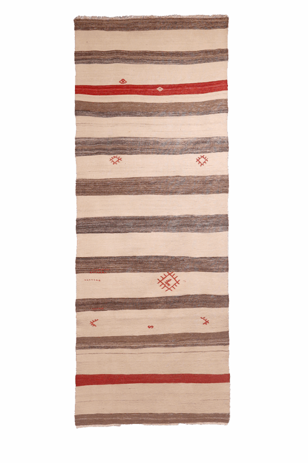 Kilim semi antiguo de Tomarza, Turquía. 252x91 cms - Imagen 8